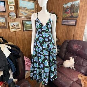 Free People Finer Things Halter Floral Midi Dress